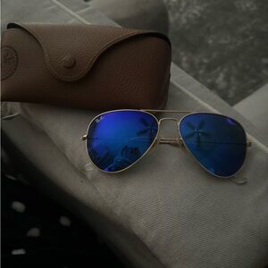 Womens rayban sunglasses aviator blue